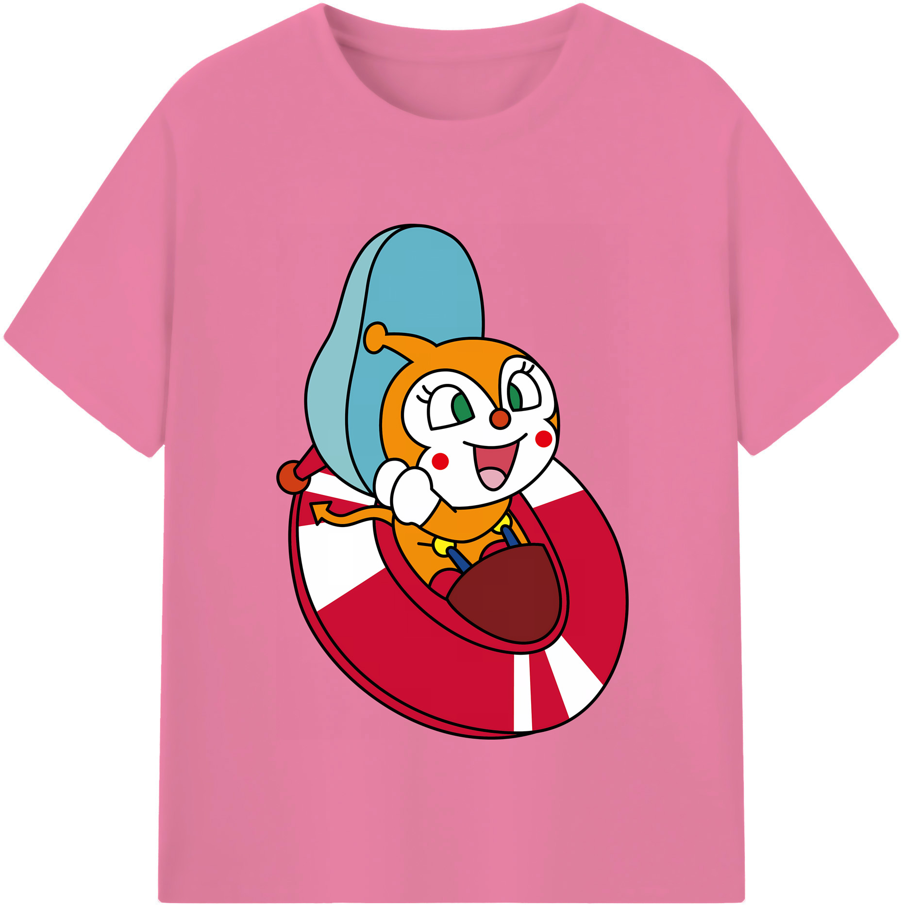 （画像用） アンパンマン Anpanman 綿100％半袖Tシャツ（フロントプリント）